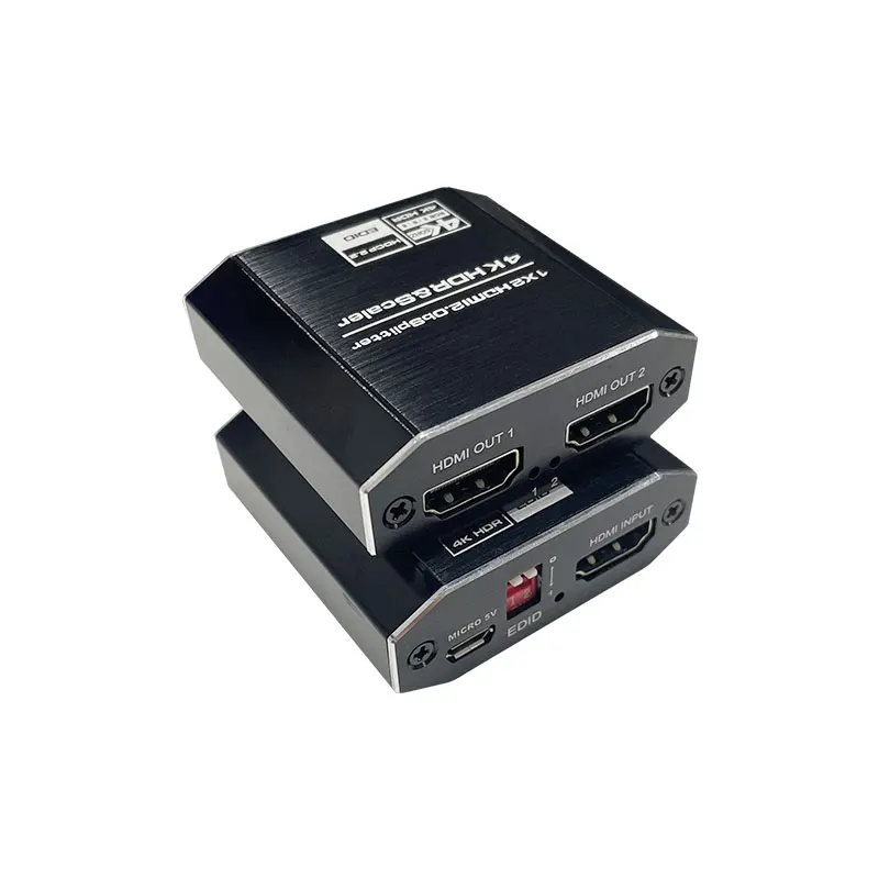 HDMI-compatible To Splitter 1x2 1080P 4K Splitter 1 In 2 Out 2 Port HDMI-compatible Cable Splitter 2.0 for HDTV PS4 PS5 Xbox