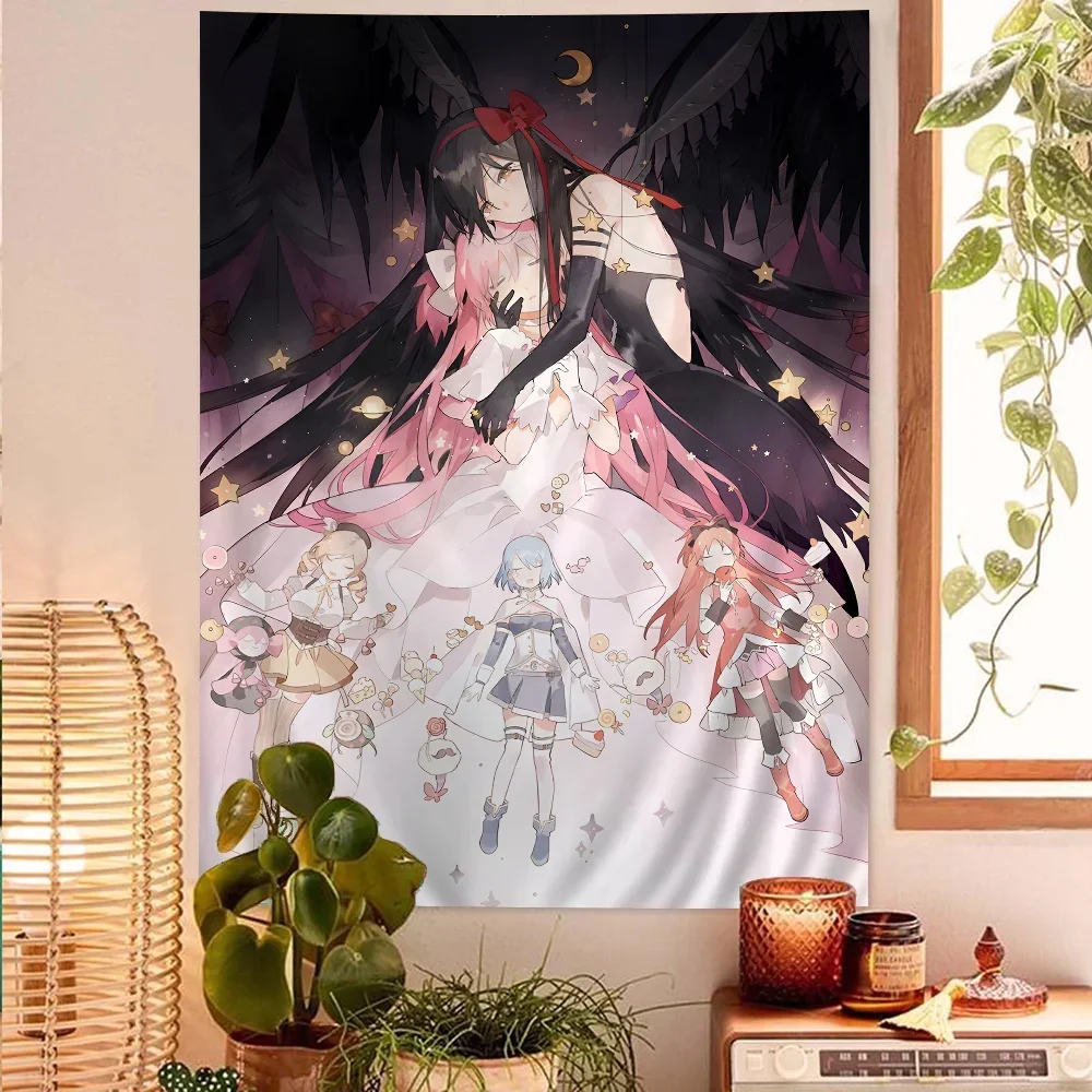 Puella Magi Madoka Magica мультяшный гобелен богемные настенные гобелены Мандала домашний