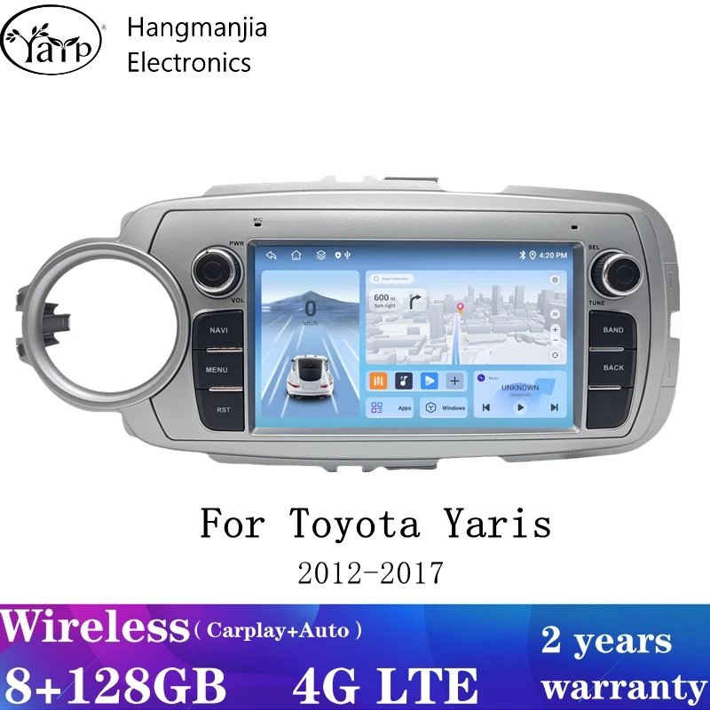 Hangmanjia Android авто радио для Toyota Yaris 2012 2013 2014-2017 Carplay автомобильный мультимедийный GPS