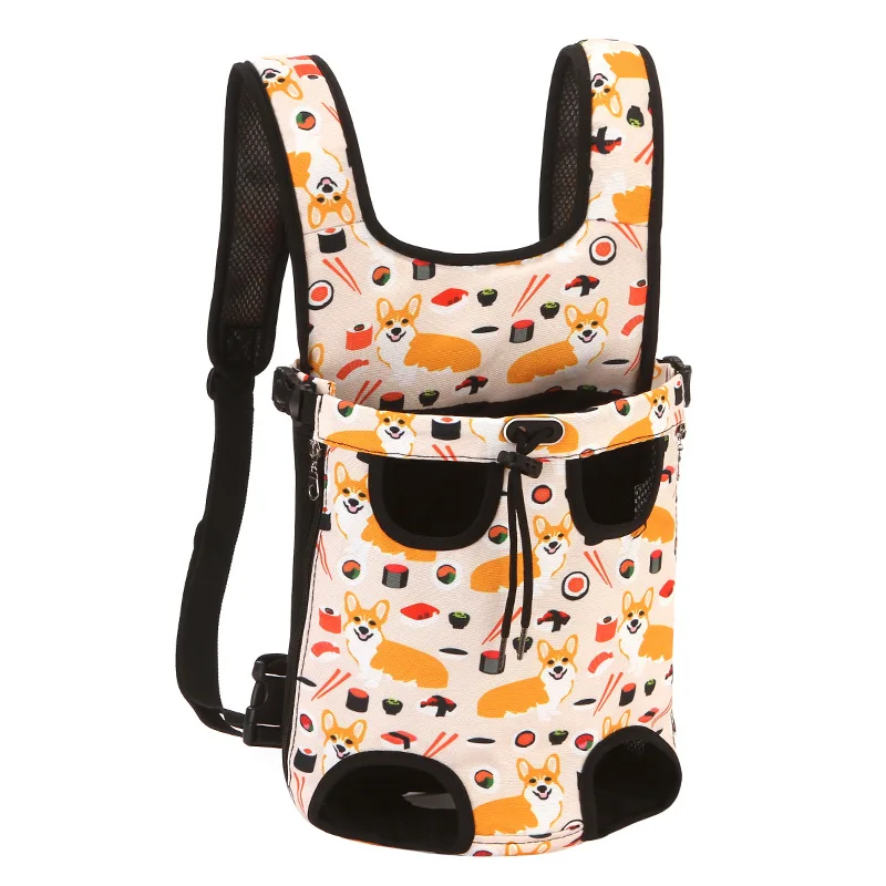 

Pet Chest Bag New Pet Bag Go Out Fold Dog Cat Bag Canvas Denim Bag Carry Cat Shoulder Bag Go Out Double Shoulder Pet Bag