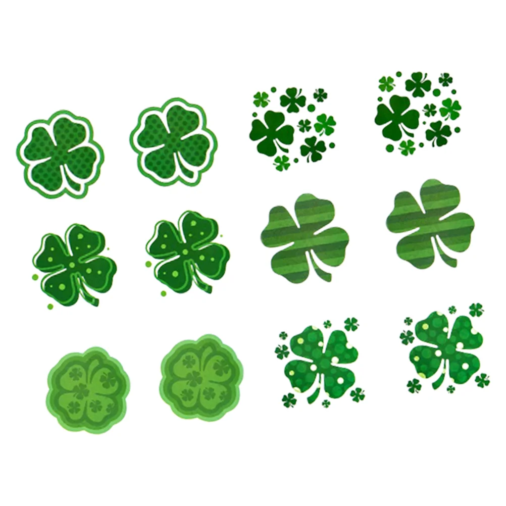 

144pcs Paste Creative Cloverleaf Durable Stickers Body Decal Paste for Man