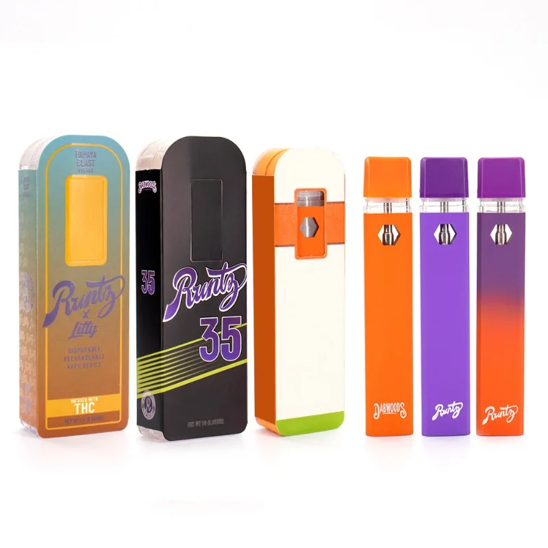 

20pcs Multicolor Runty X Litty Vape Pen 280mah Recharegeable USB Charger 1.0ml Runtz Pod Vapes Empty Pods Thick Oil Cartridges