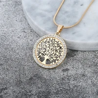 popular tree of life pendant necklaces for women elegant jewelry giftsrose goldgoldsilvermothers day gift