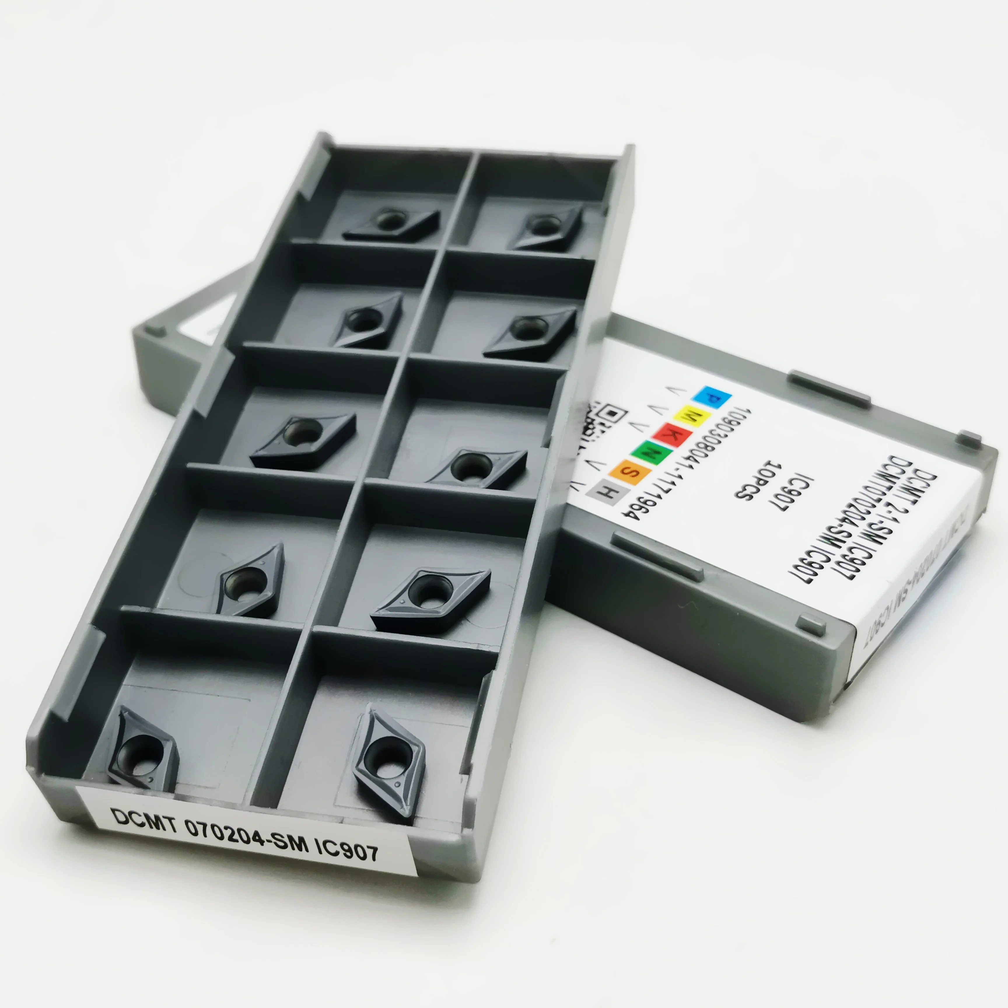 

10 шт., карбидные вставки DCMT070204 SM IC907