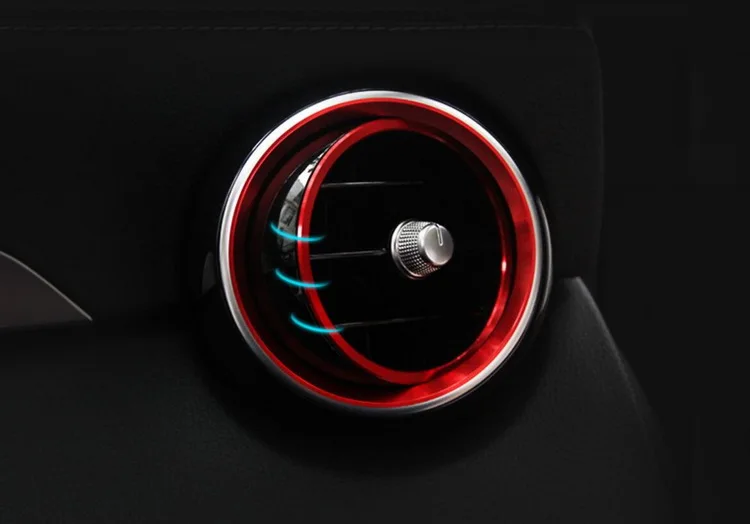 7 шт. декоративные наклейки для автомобильного кондиционера Benz C Class C180L C200L C260L C300L