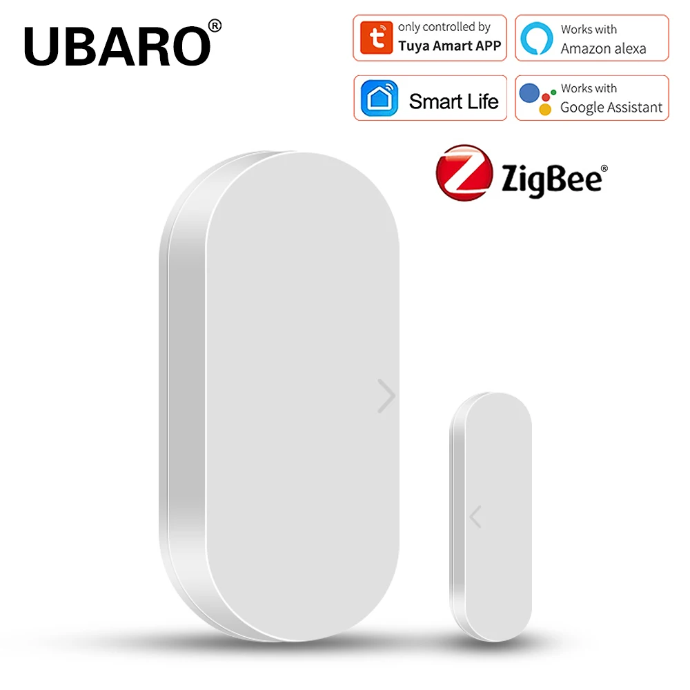 

Zigbee Smart House WiFi Magnetic Door Sensor Switch Window On/Off APP Remote Control Work With Alexa Google Assistant Voice