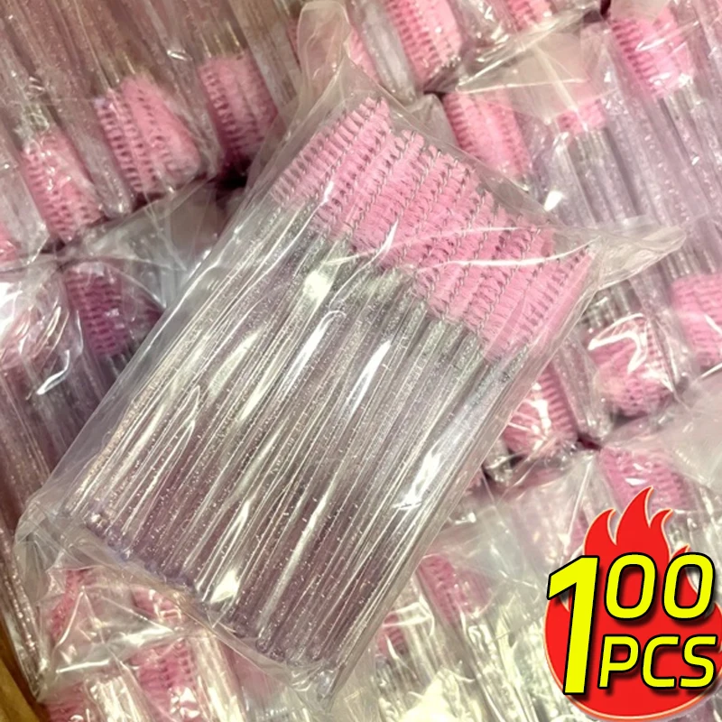 Щеточка для ресниц расческа 50/100 шт. наращивания тушь кисти бровей палочки