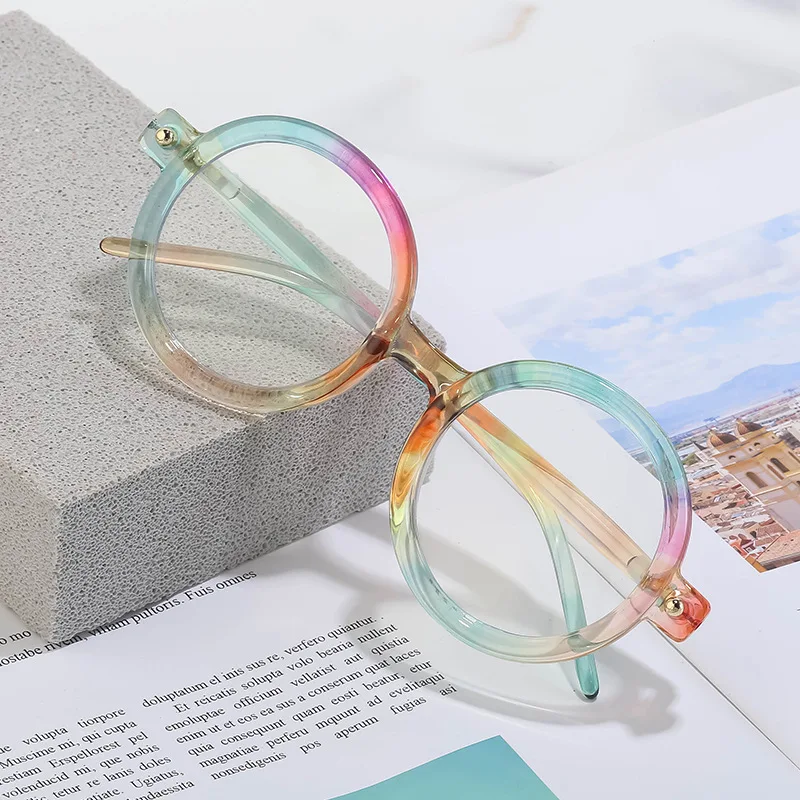 Por 2024 женские линзы из смолы B7205 овальные очки для взрослых без солнцезащитных