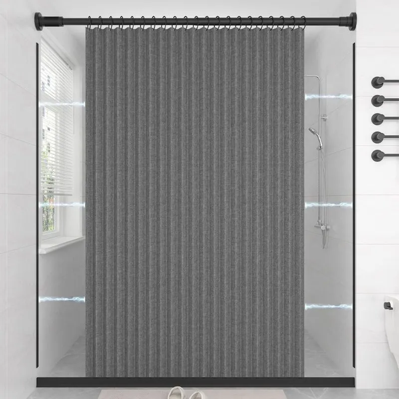 Водонепроницаемая душевая занавеска RUN для ванной комнаты без перфорированной