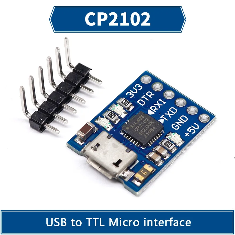 CJMCU CP2102 MICRO USB к UART TTL модуль 6-контактный последовательный преобразователь STC
