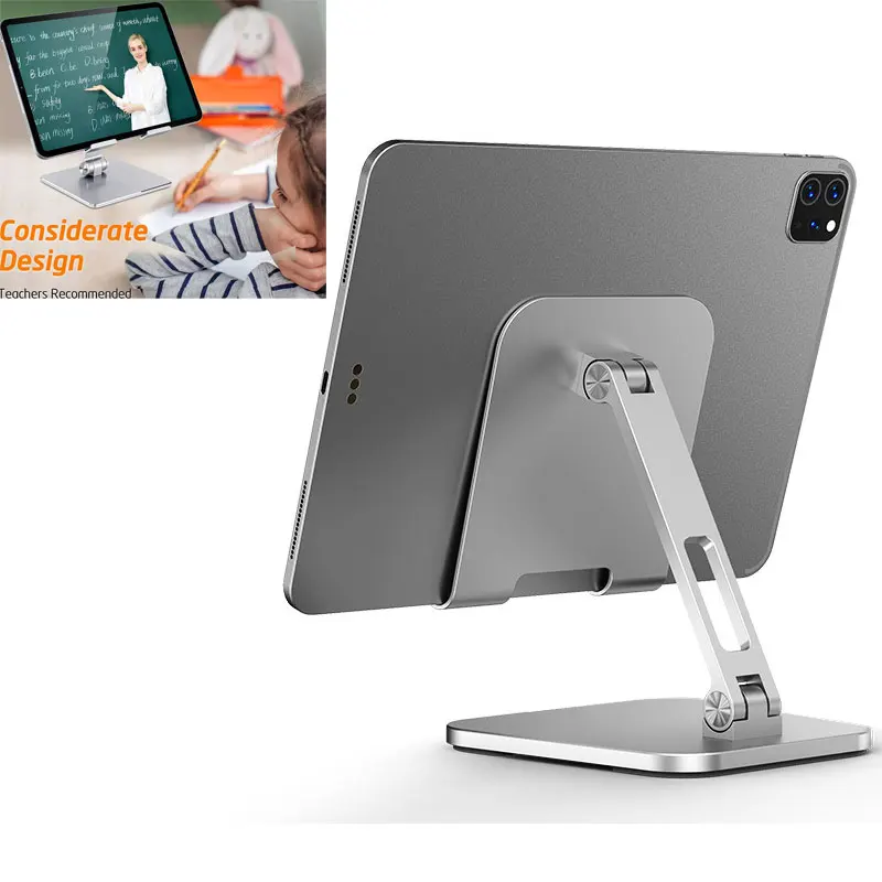Portable New Metal Reading Stand Adjustable Foldable Cellphone Holder Dock Tablet Pc Support Learning to read aids