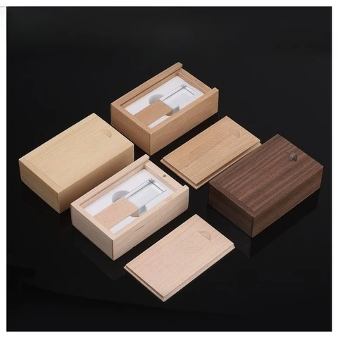 JASTER Crystal USB 3.0 флэш-накопитель 128 ГБ в деревянной коробке, 64 ГБ, высокоскоростная карта памяти, 32 ГБ, креативная водонепроницаемая подарочная палочка