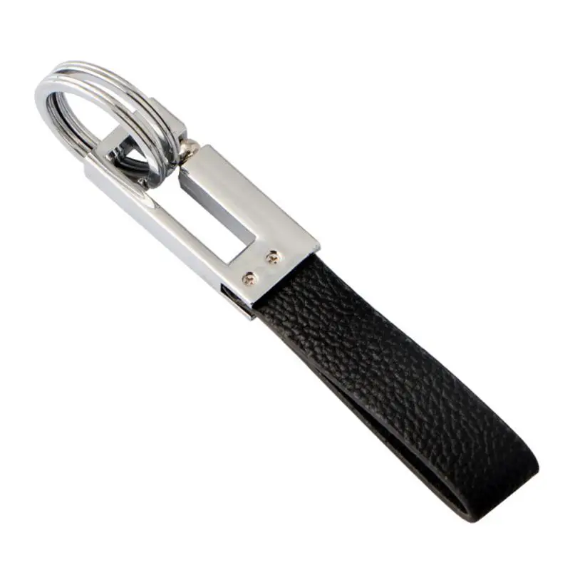

Fashion Leather Keychain Double Ring Keychain
