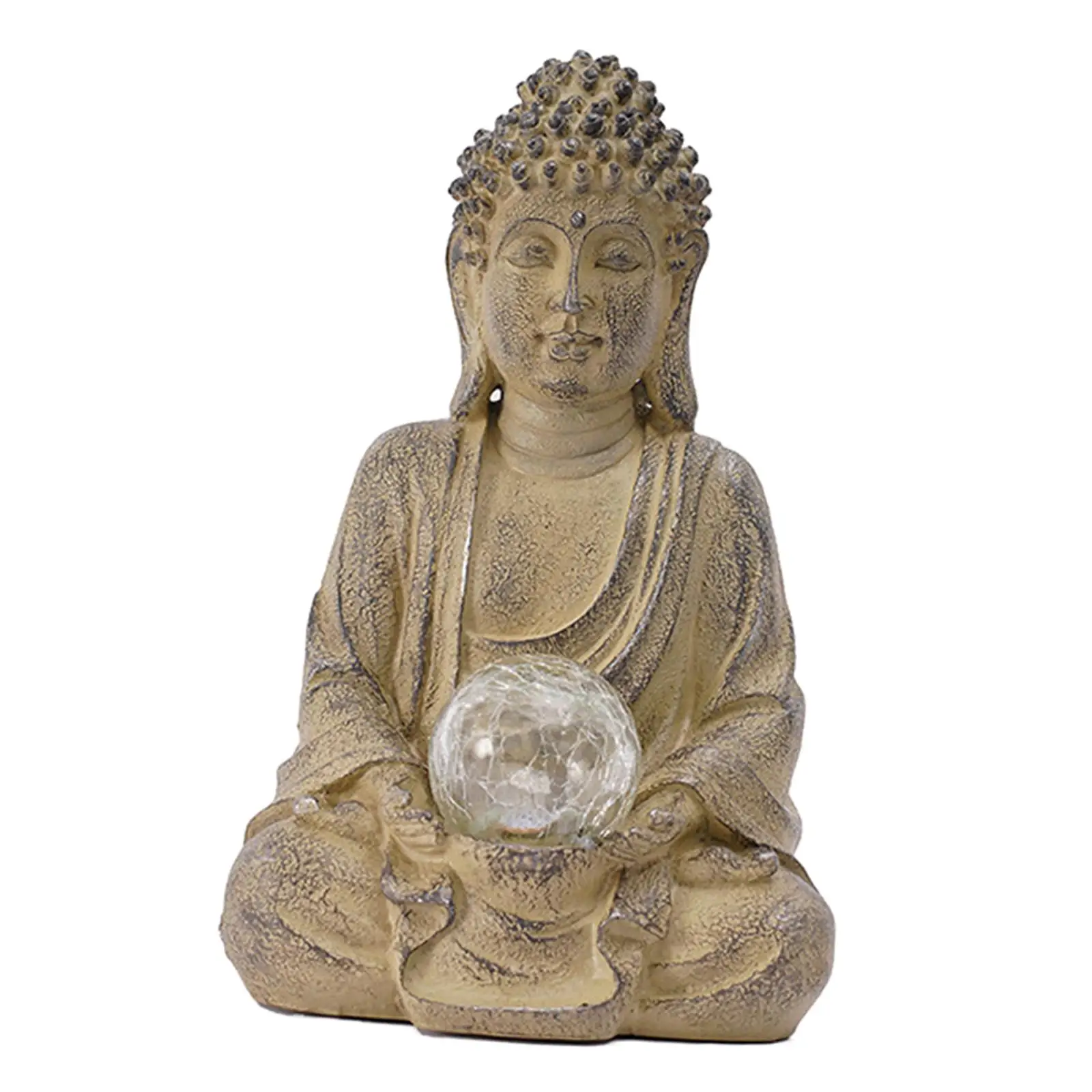 

Садовые фонари на солнечной батарее, статуэтки, коллекционная статуэтка Будды, статуя из смолы для крыльца, дома, внутреннего двора