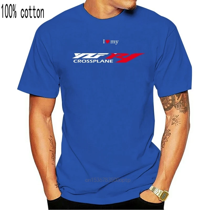 

Camiseta personalizada Yzf R1 Crossplane S M L Xl Xxl hombre Moto