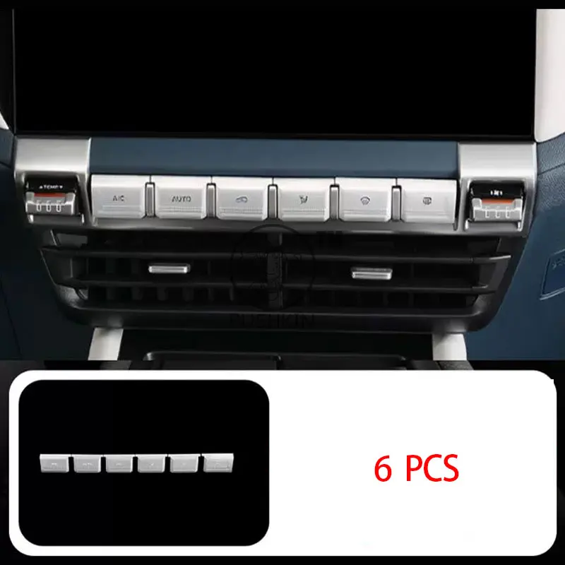 

Для CHANGAN Deepal G318 2025 2026 алюминиевый сплав красный запуск двигателя стоп фары AC ESS рулевое колесо переключения передач кнопка крышка наклейка