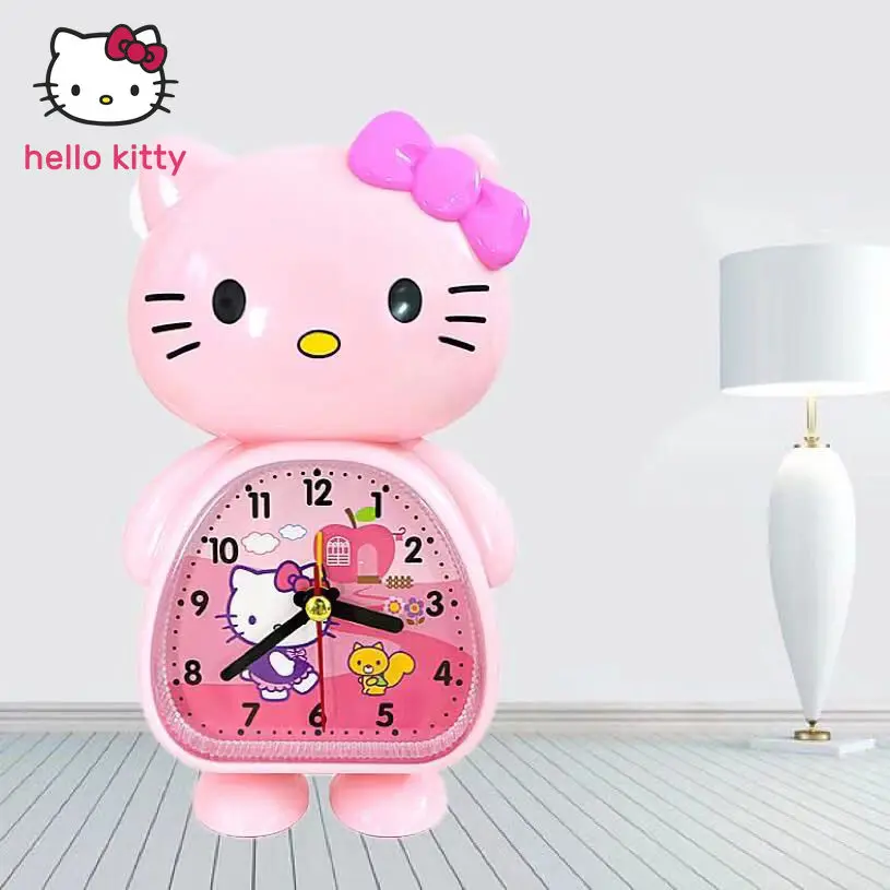Мультяшный будильник hello kitty супер громкий для студенческого общежития детский