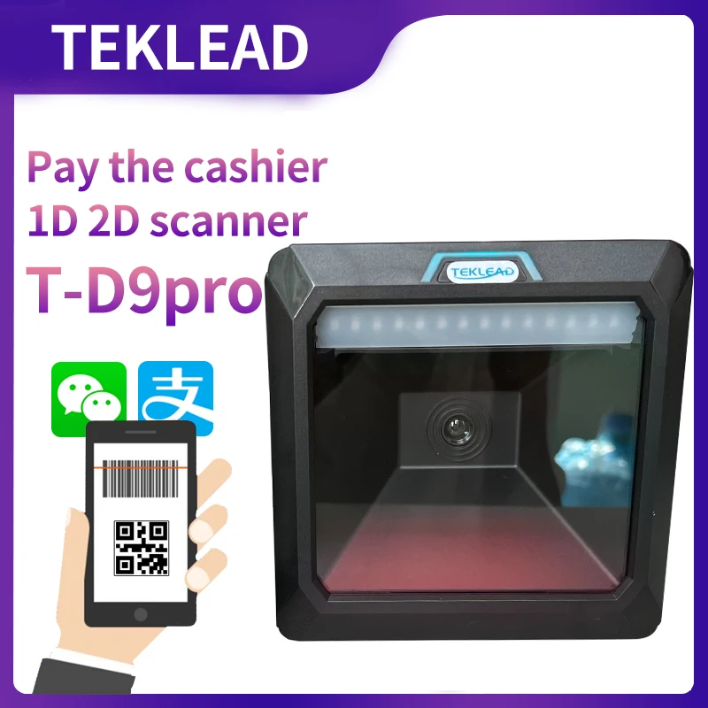 TEKLEAD настольный сканер QR штрих-кода с большим сканированием для windows Высокоскоростной КМОП-датчик Автосканирование 1D 2D считыватель кодов
