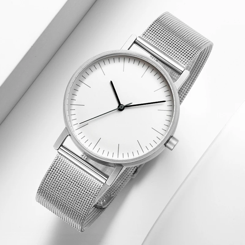 2023 Men Watches Fashion Business Watch Stainless Steel Mesh Strap  Men's Quartz Watch Casual Wristwatches Clock reloj hombre