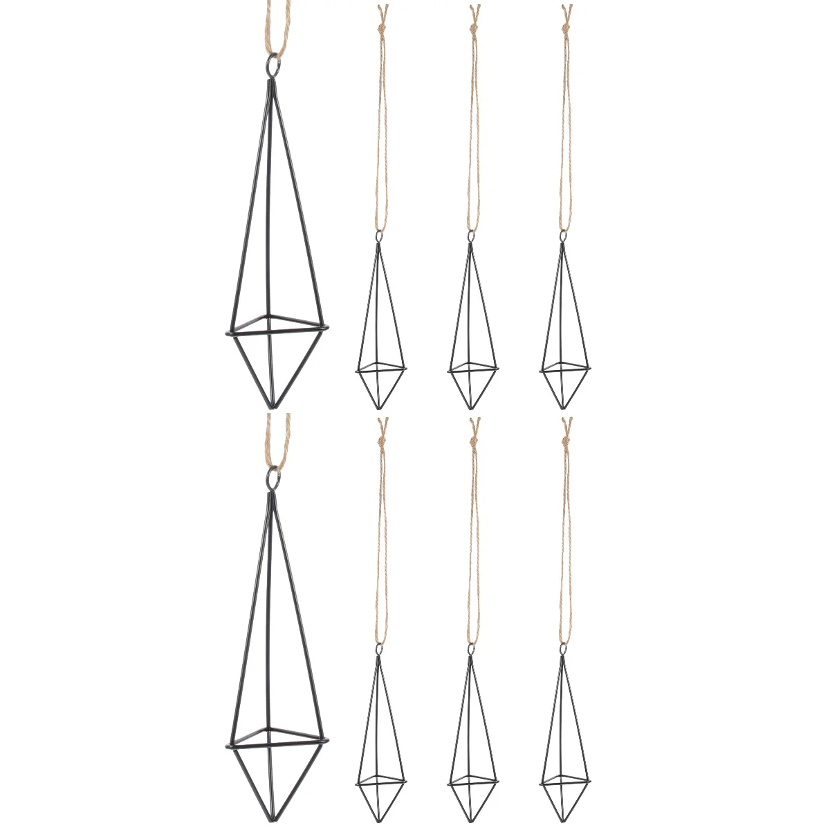 

8 Pcs Air Pineapple Stand Geometric Metal Holder Creative Vase Plants Rack Hanger Home Flower Stands