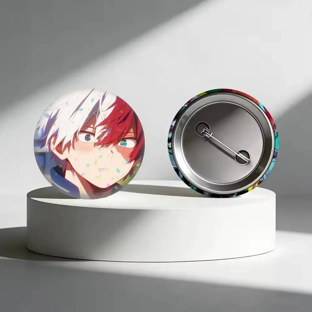 Фото Мультяшные значки-броши Shoto T-Todoroki, 25 мм, 32 мм, 44 мм, 58 мм, 75 мм, для аксессуаров, в подарок №2