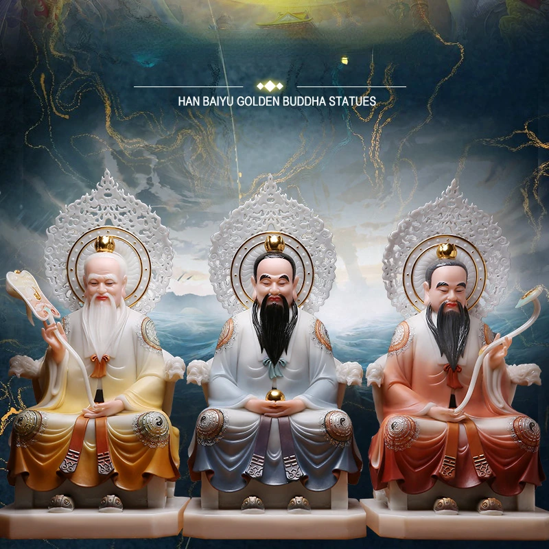 Taoist Sanqing перламутровые белые фотообои Laojun Yuan Shi Lingbao моральные украшения Tianzun