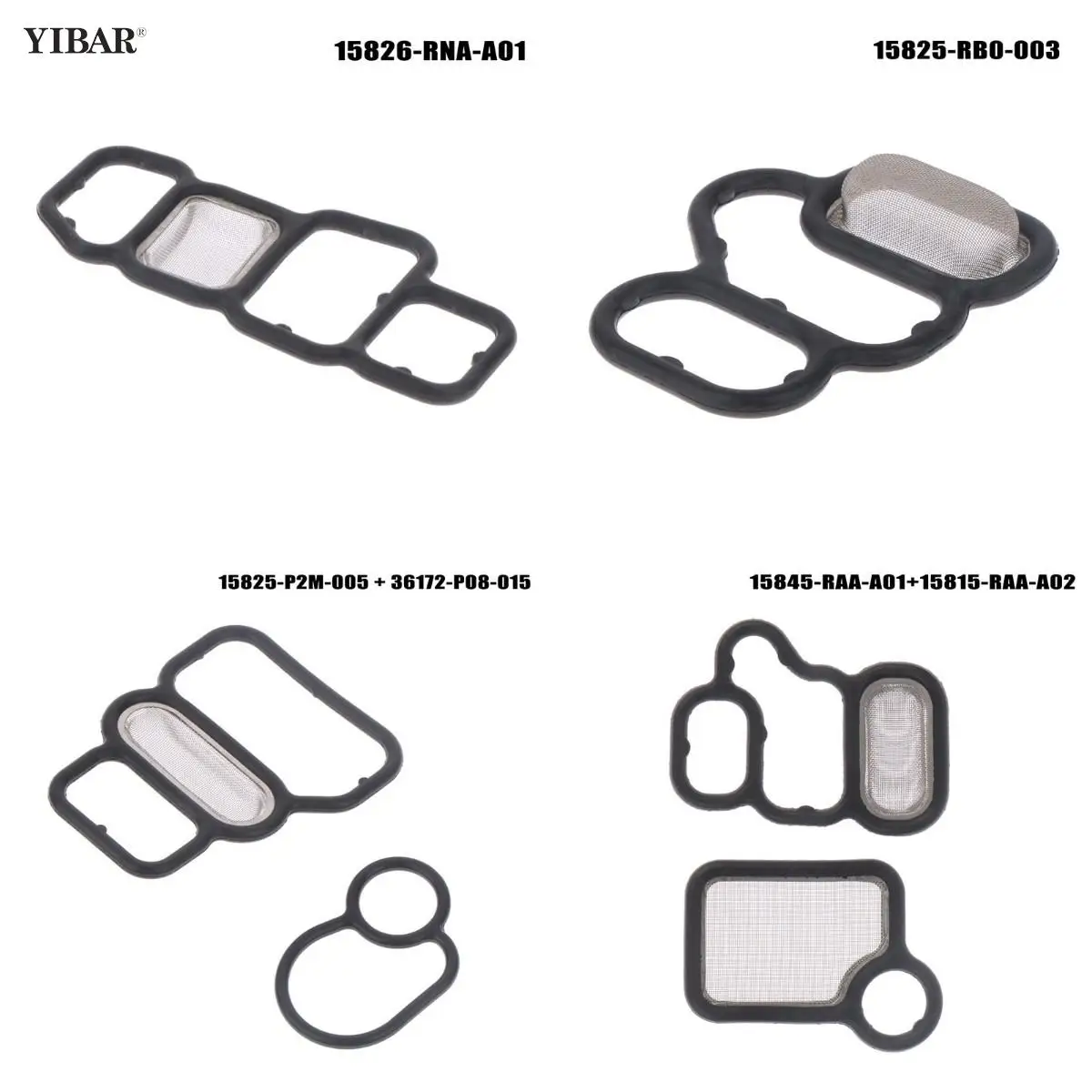 

15826-RNA-A01/15825-P2M-005 Spool Valve Filter Compatible With 2006-2014 Gasket Filter 15826RNAA01 Solenoid Valve Gasket