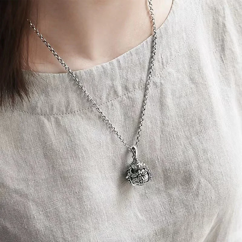 Ретро печь алхимии может открыть кулон в виде бутылки Гатанга этническом стиле