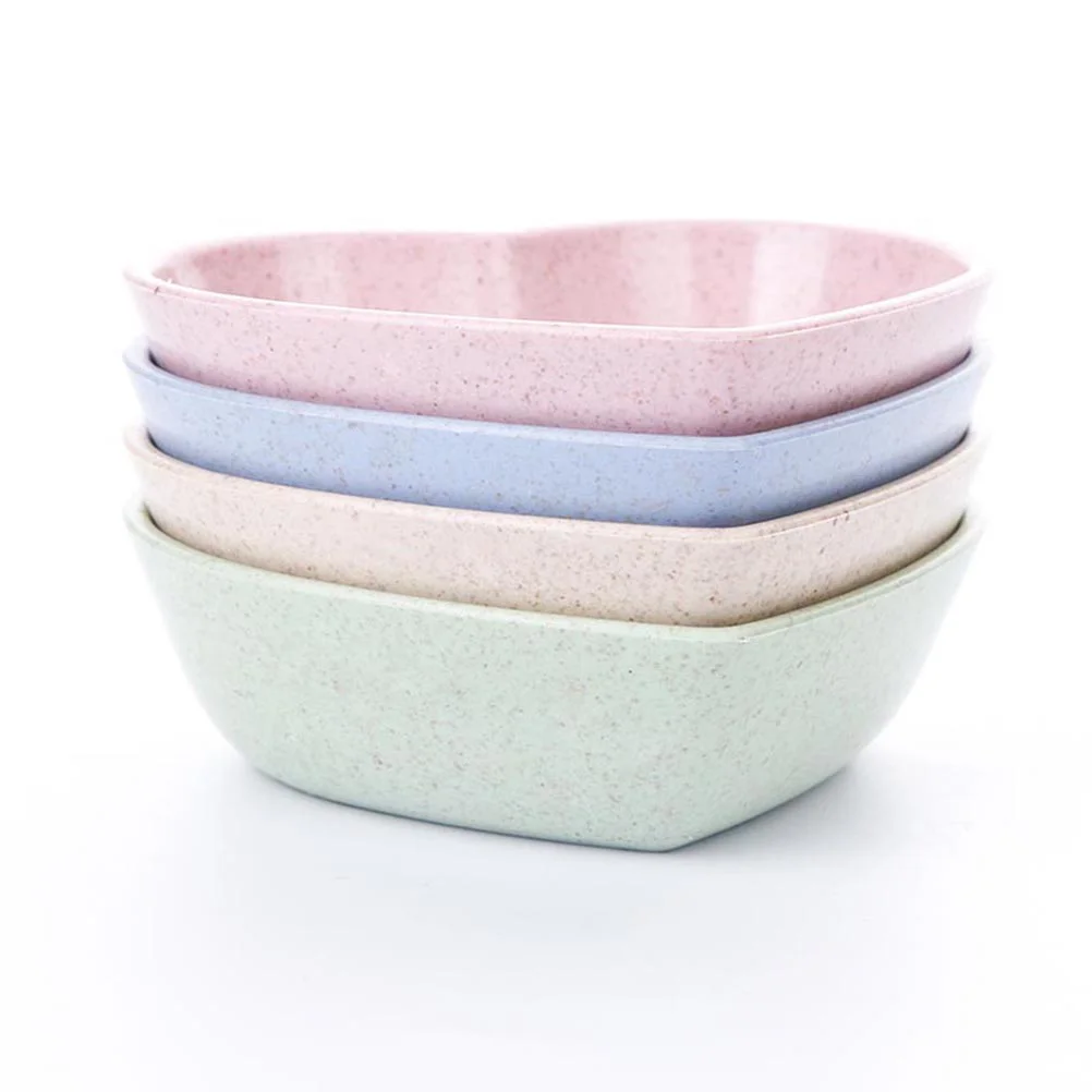 

4pcs Sauce Bowl Small Appetizer Dish Sauce Dish Heart Saucer Dish Porcelain Dipping Dish Tasting Dishes
