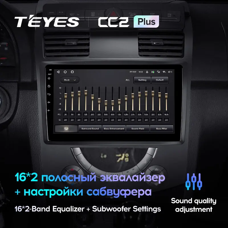 TEYES CC2L и CC2 Plus Штатная магнитола For СсангЙонг Рекстон Y250 SsangYong Rexton II 2 2006 - 2012 Android до