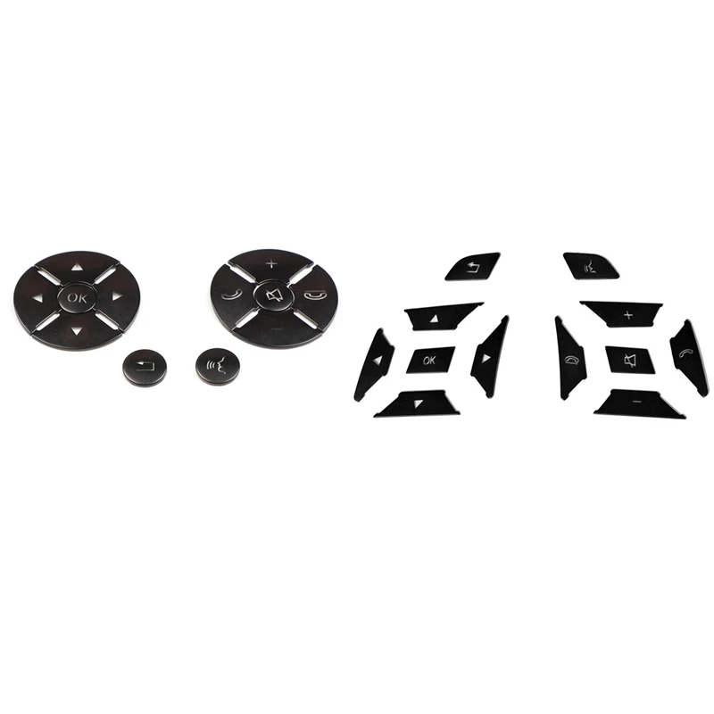 

24Pcs Car Steering Wheel Button Switch Trim Cover Sticker For Mercedes Benz A B C E Ml Gl Sl Class W176 W212 W204