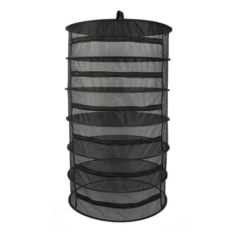 

Hanging Mesh Drying Rack 6 Layer Drying Net Hanging Dryer Black Hanging Drying Mesh Rack Mesh Net Foldable Hanging Mesh Dryer