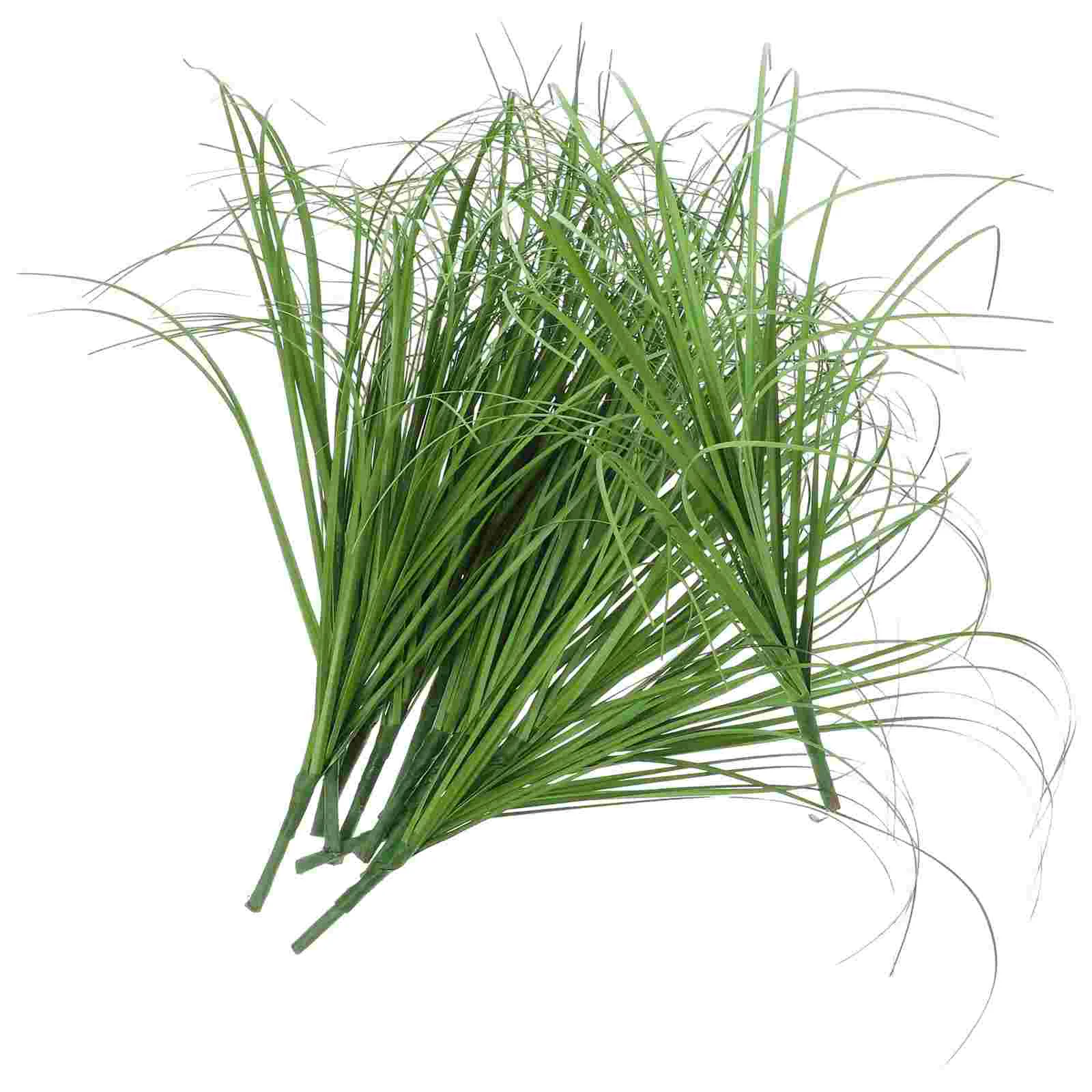 12 шт. искусственная зеленая стебель трава модель растений игрушки реалистичные