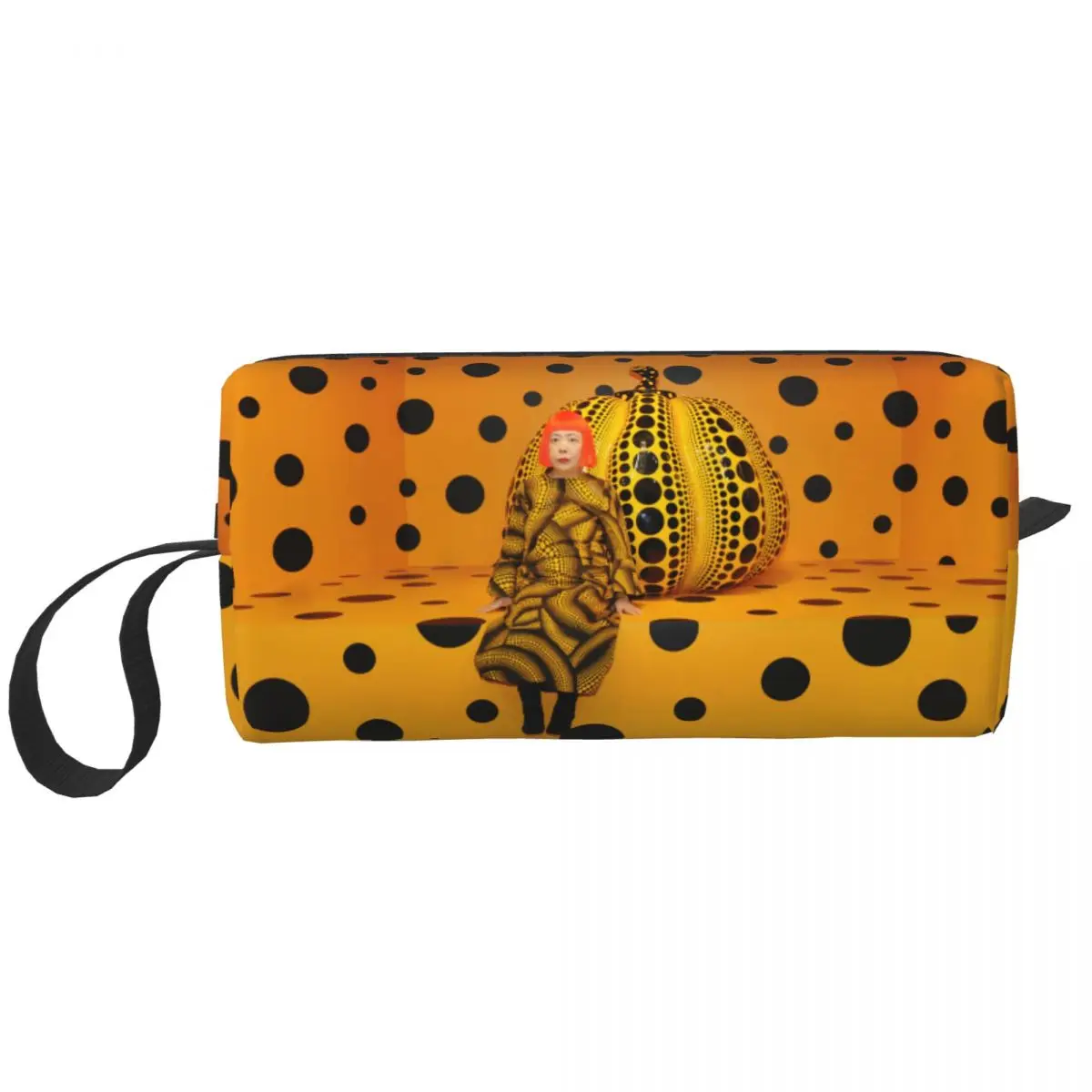 

Yayoi Kusama Pumkin Cosmetic Bag Women Large Capacity Abstract Art Makeup Case Beauty Storage Toiletry Bags Dopp Kit Case Box