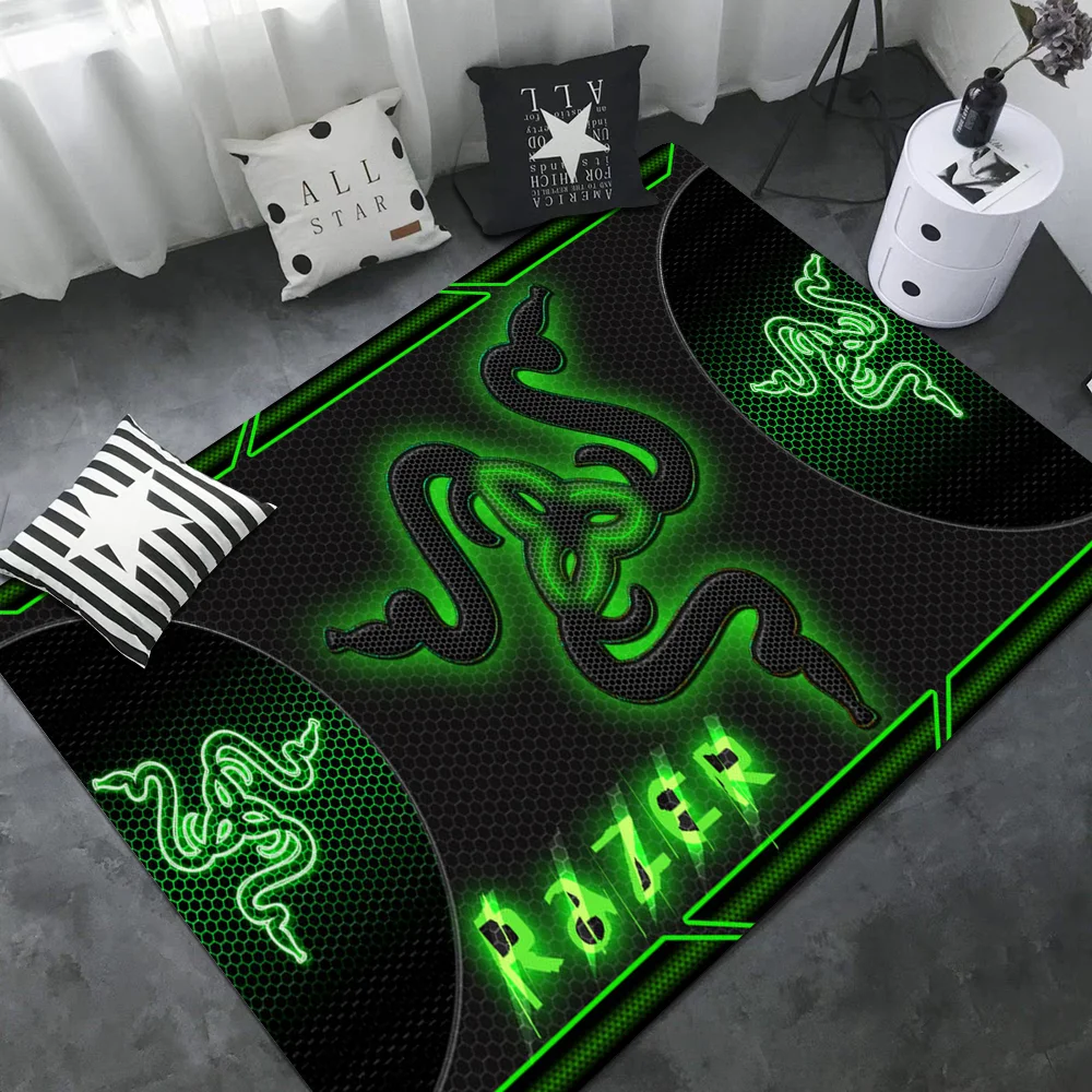 Игровой коврик с логотипом Razer современный стиль противоскользящий
