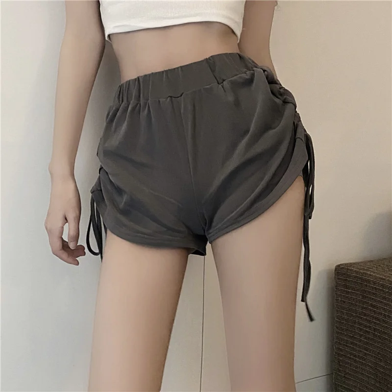 

Strap Sexy Spicy Girl 2023New Summer Sports Casual Pants Drawstring High Waist Shorts Wide Leg Slim Pants