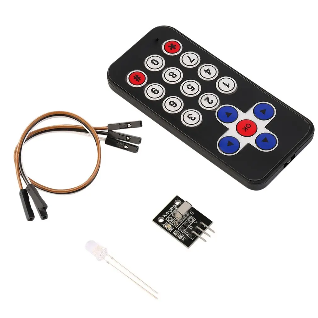 

Black in StockInfrared 17-Key IR Wireless Remote Control Receiver Module Kit for Arduino High quality