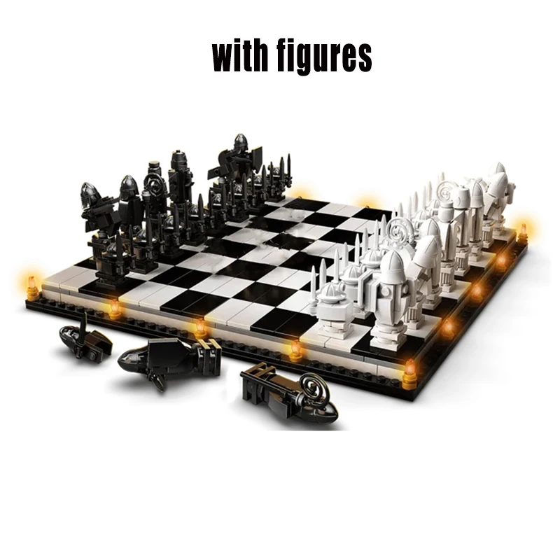 

Film New 76392 Wizard Chess Final Challenge Interactive Game Building Blocks Knight Role Playing Chess Christmas Birthday Gift