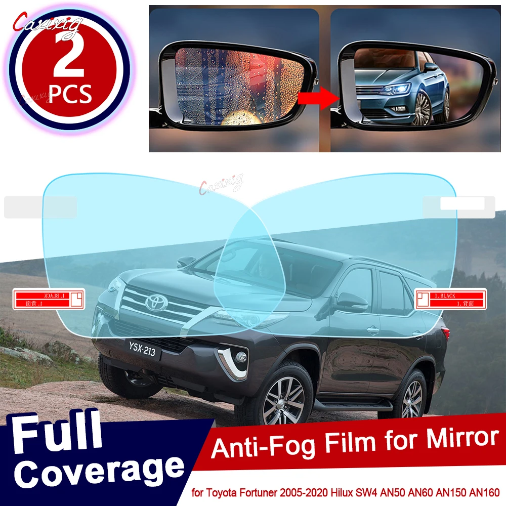 

Для Toyota Fortuner 2005 ~ 2020 Hilux SW4 AN50 AN60 AN150 AN160 AN 50 60 150 160 противотуманная пленка аксессуары для зеркала заднего вида 2016