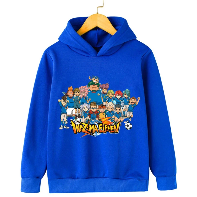Толстовка с капюшоном в стиле аниме Inazuma Eleven Go детская одежда героями