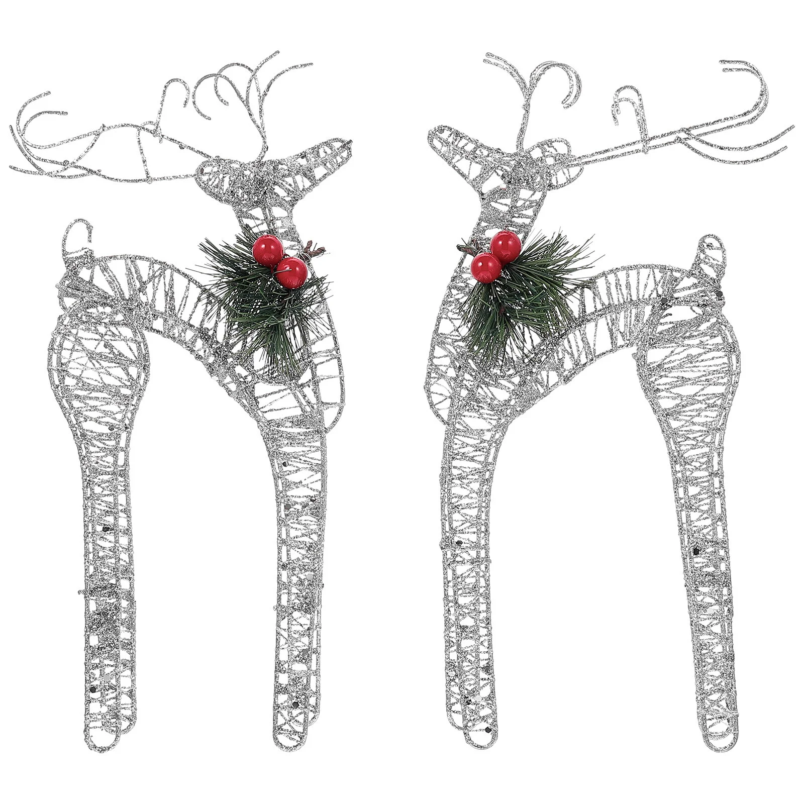 

Украшения в виде лося, железная Рождественская скульптура, статуэтки, украшение для рождественского оленя