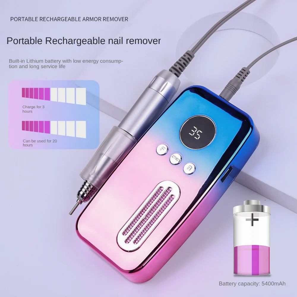 

35000RPM Electric High Speed Portable Adjustable Nail File Machine Polishing Set Manicure Tool Nail Drill Bits