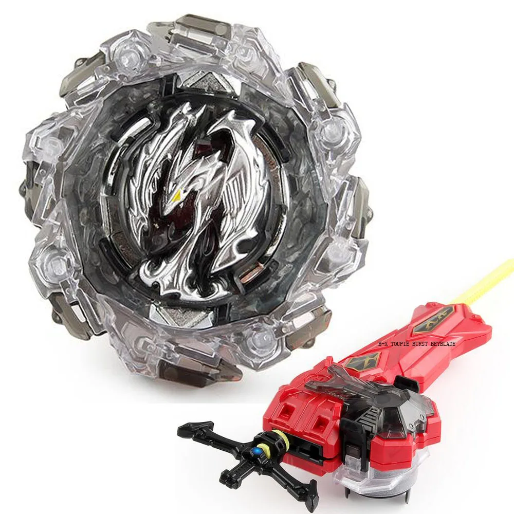 

B-X TOUPIE BURST BEYBLADE B-201 Chain Phoenix Fr.MNv B201 Modified Set With B-200 Custom Power Sword Launcher L/R