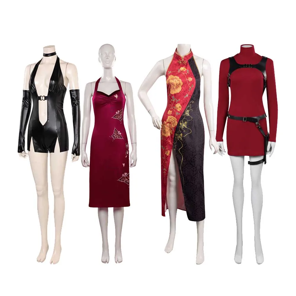 Женский костюм Ципао Ada Wong для косплея ролевых игр фантазия карнавал на Хэллоуин