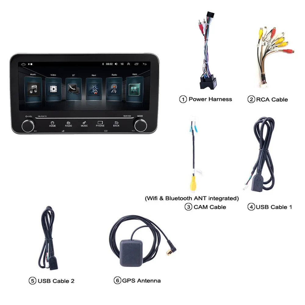 2din 10.25 Android Autoradio For Ford New Transit 2009-2019 Car Multimedia Video Player Audio FM RDS GPS Navigation Head Unit |