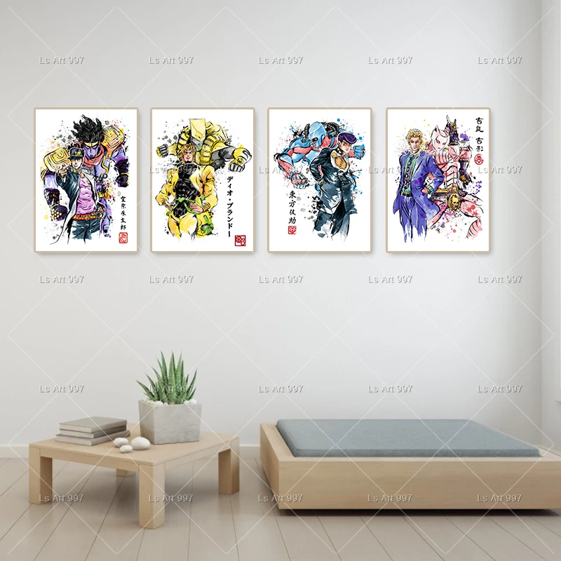 Японское аниме Наруто цельный постер для истребления демонов Картина на холсте с