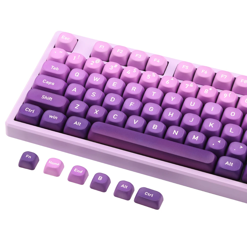 НОВЫЕ фиолетовые колпачки MOA для клавиш из ПБТ 134 клавиши EN/JP/KR переключателей Cherry