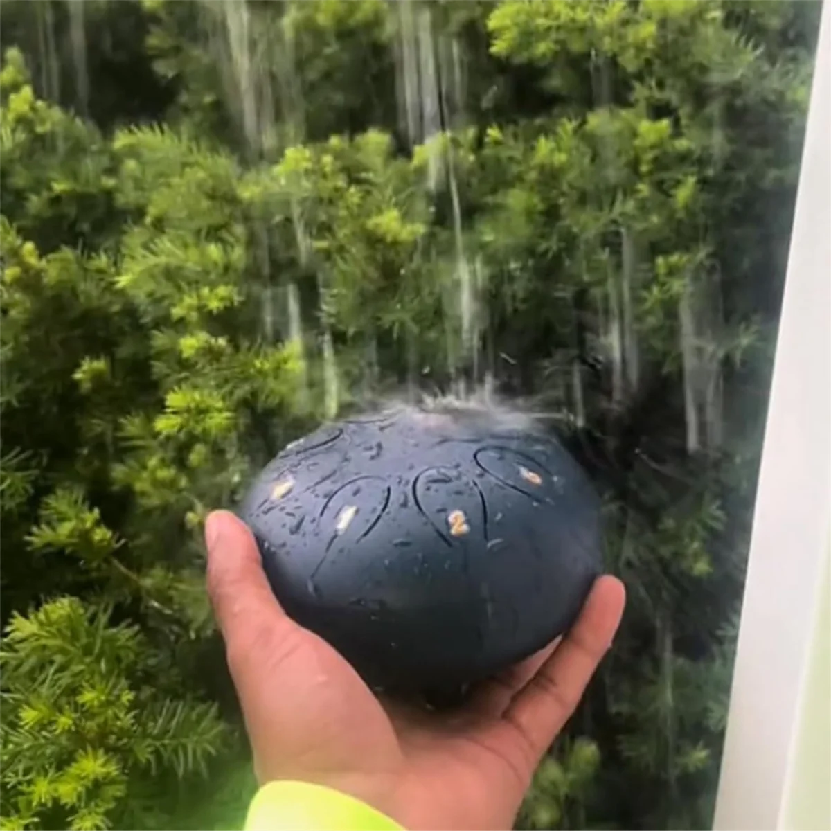 6 дюймов 8 тонов дождь барабан открытый чакра садовый инструмент эфирный F