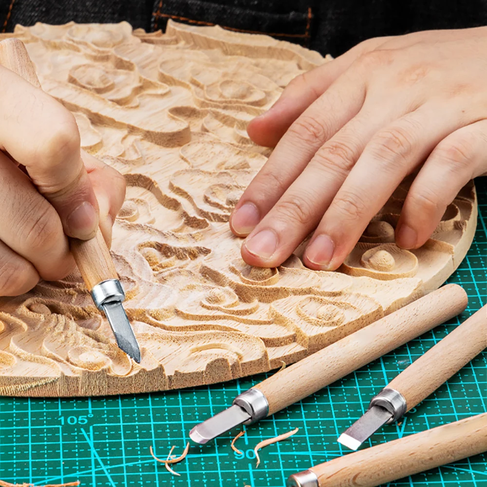 

12pcs Woodcut Knife Wood Carving Tools Woodworking Hobby Arts Crafts Nicking Cutter Graver Scalpel DIY Pen Carving knife