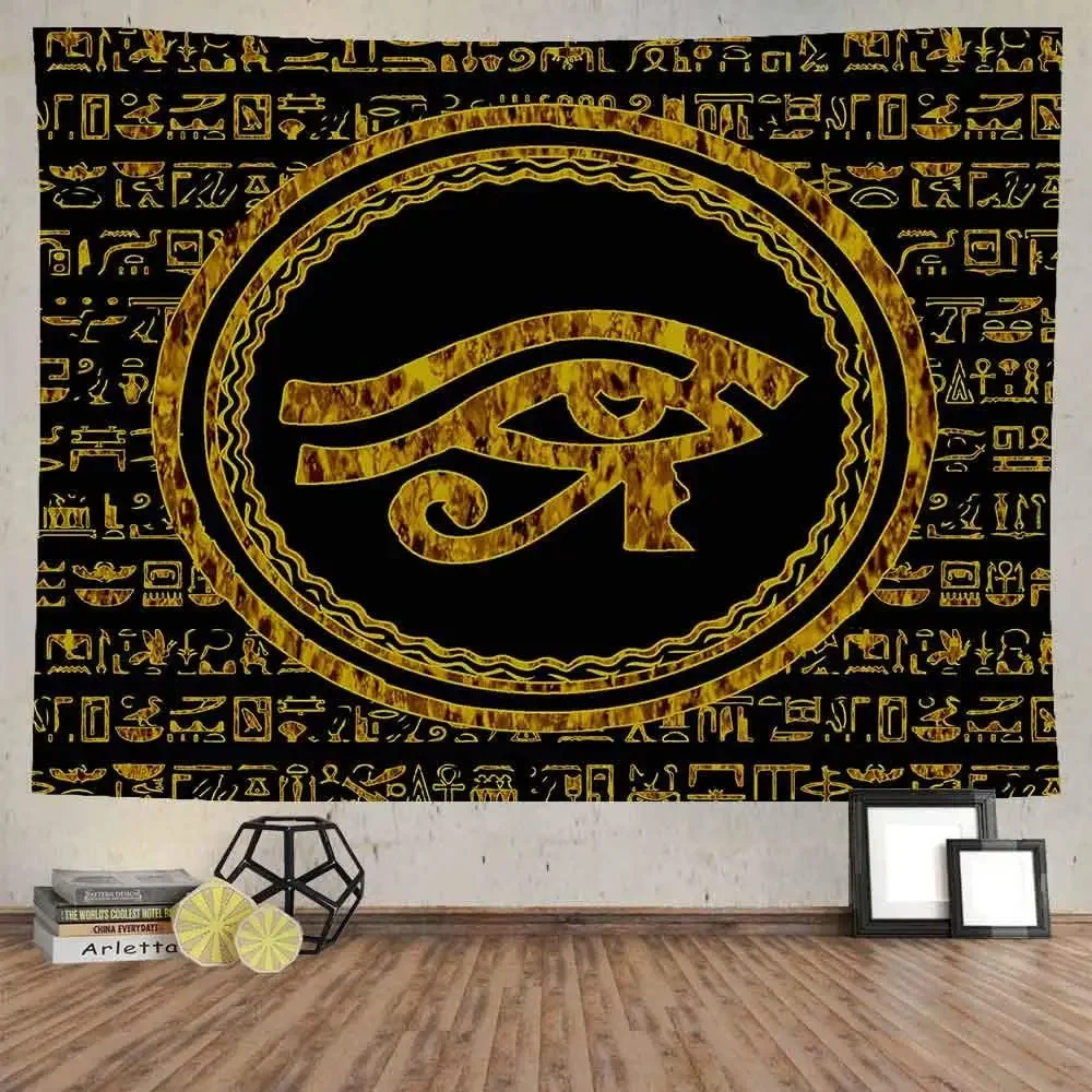 Eye Ancient Egyptian Mythology Characters Mysterious Wall Hanging Dormitory Bedroom Decor By Ho Me Lili Tapestry